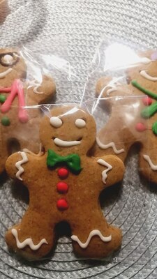 Готовая выпечка Имбирный человечек 40гр. в индивидуальной упаковке (рождественское печенье в упаковке) Готовая выпечка Имбирный человечек 40гр. в индивидуальной упаковке (фото, рождественское печенье в упаковке)